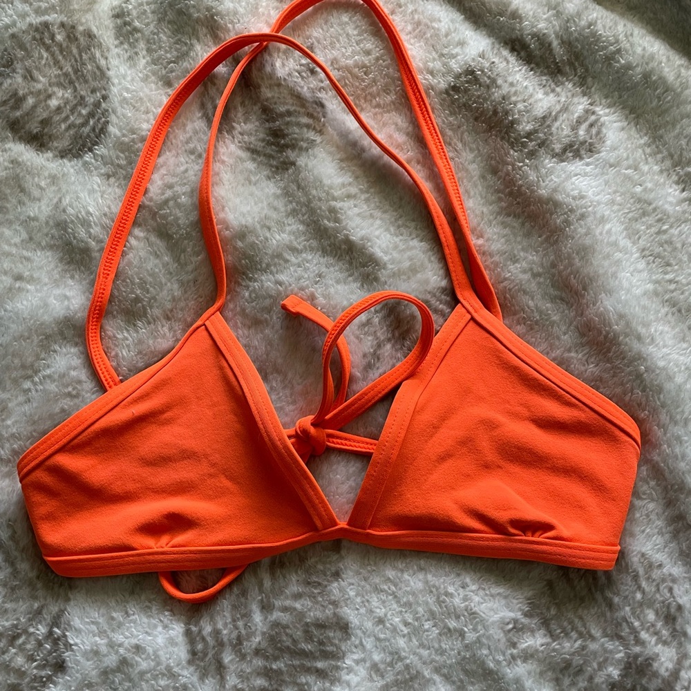 JOLYN Vibrant Orange Triangle Top